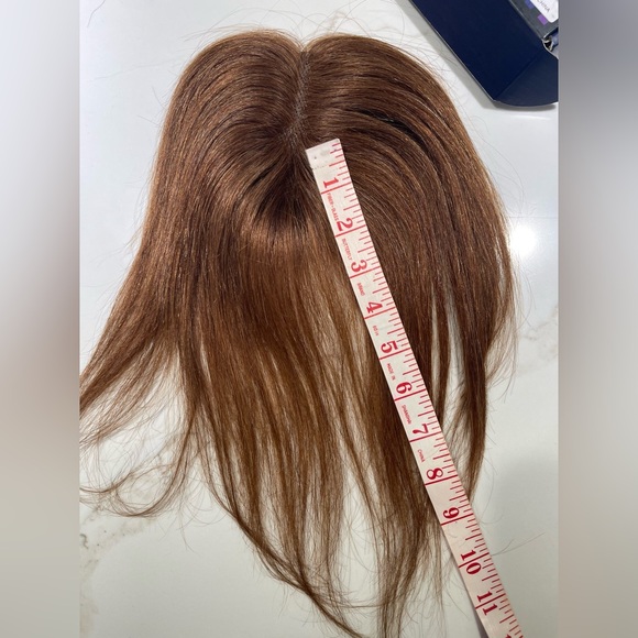 💯% 10” HUMAN Hair, center part, Brown/Auburn - Picture 9 of 9